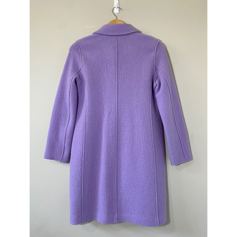 J.Crew Daphne Topcoat Italian Boiled Wool Lilac Purple Womens Size 0 G9008 - Picture 2 of 5